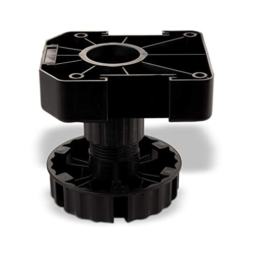 SO-Tech® Juego de 4 Zócalo Mueble Cocina Patas Plásticas Pies para Mueble Patas Regulables Alto 90 mm