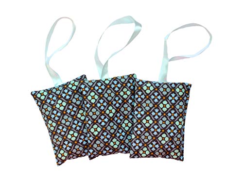 Miniblings 3x Lavender Pillow Handmade Herb Cusshion Herbal Organic Floral Pattern