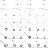 Yauhar 72Pcs Stainless Steel Torsion Spring Assortment Set with Case, 45/90/120/180 Degree 6 Laps Mechanical Small Torsion Springs for DIY Woodworking Furniture Repair Project