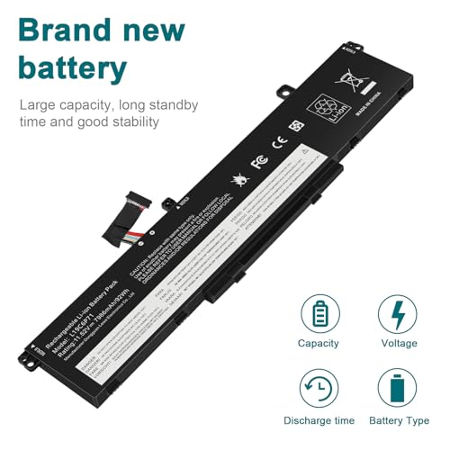 Image of ASUNCELL L19L6P71 L19C6P71 Battery for Lenovo ThinkPad P15 P17 T15G G1 G2 Gen 1 2 Mobile Workstation 20ST 20SU 20SN 20SQ 20YU 20YQ 20YS 20YR 20UR 20US 20ST000DGE 20YU0003GE 5B10W13958 5B10W13959 94WH