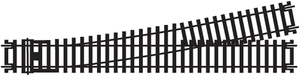 Hornby Hobby Train Tracks - R8077 Left-Hand Express Point, 11.25-Degree Track Pieces - Small Scale Model Accessories for Train, Electric Railroad Supplies with HO/OO Gauge Compatibility, curved Tracks