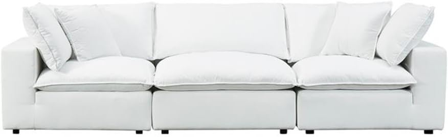 Cali 120" Pearl Performance Fabric Modular Sofa - TOV Furniture