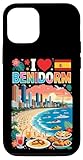 Carcasa para iPhone 12/12 Pro Me Encanta Benidorm, España, Vacaciones en la Playa, Viaje y Recuerdo