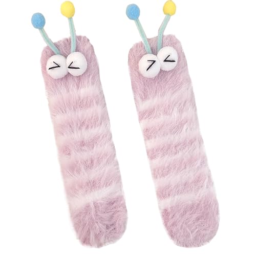 Image of TFTSR Crazy Funny Fuzzy Silly Socks for Kids Women,Girls Fluffy Slipper Novelty Fun Socks,Boy Men Cute Cozy Soft Animal Socks