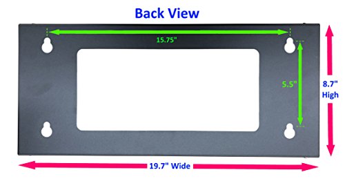 Kenuco 19 Inch Steel Vertical Rack And Wall Mountable Server Rack Mount (Black-1U) #TOP2