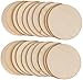 Produktbild Supvox 100 Stücke Runde Holzscheiben zum Basteln und Bemalen Holz Streudeko Streuteile Baumscheiben Naturholzscheiben DIY Holzanhänger für Rustikale Hochzeit Tischdeko 5cm
