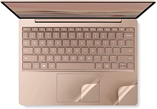 Vfeng - Premium 4-In-1 Ultra-Thin Skin Cover For 12.4 Inch 2020+ Microsoft Surface Laptop Go And 2022+ Surface Laptop Go 2 - Pink Gold #TOP6