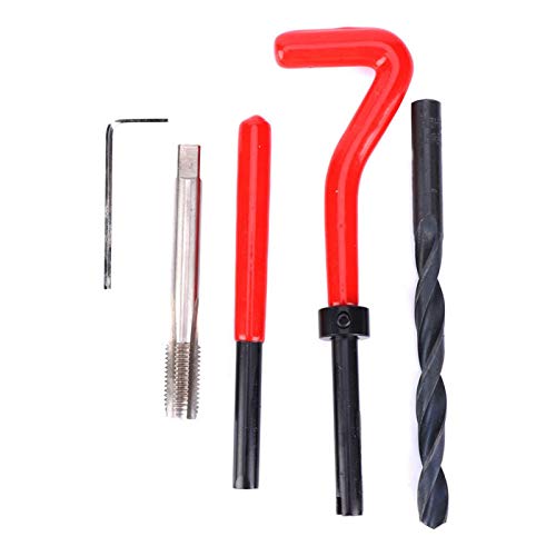 Metric Inserts & Kits Metric Thread Repair Tool Kit, 20 Pcs M8x1.25 Stainless Steel Thread Insert Rethreading Tap Compatible Hand Tool - Thumbnail 5
