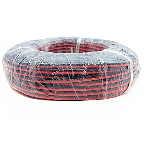 Cable de Cobre de 2/5/10 Metros, 2 Pines, Cable de electrones 26 24 22 20 18 16 14 12 10 8 AWG, Goma de Silicona, lámpara LED Suave, Cable de extensión de iluminación, Negro y Rojo