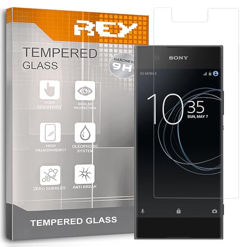 REY Verre Trempé pour Sony Xperia XA1, Protecteur d'écran qualité supérieure