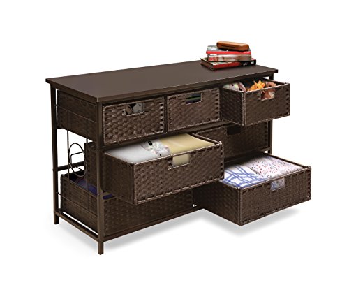 Badger Basket 76015 August Collection Woven Seven Drawer Wide Toy Storage Unit thumb #4