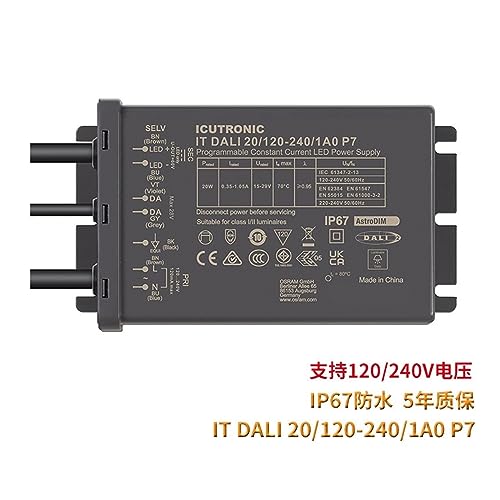 Alimentation à intensité variable Dali courant constant pilote extérieur étanche 110V - 3