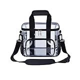 UEASE Clear Lunch Bag， Stadium Approved Clear Crossbody Purse, Easy to Clean and Water Resistant Tote Bag Great for Men, Women - Image 7