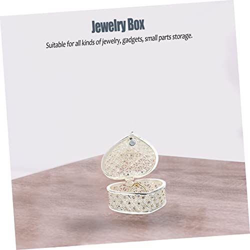 Boîte à bijoux velours chic : le cadeau idéal en forme de cœur pour elle - 2