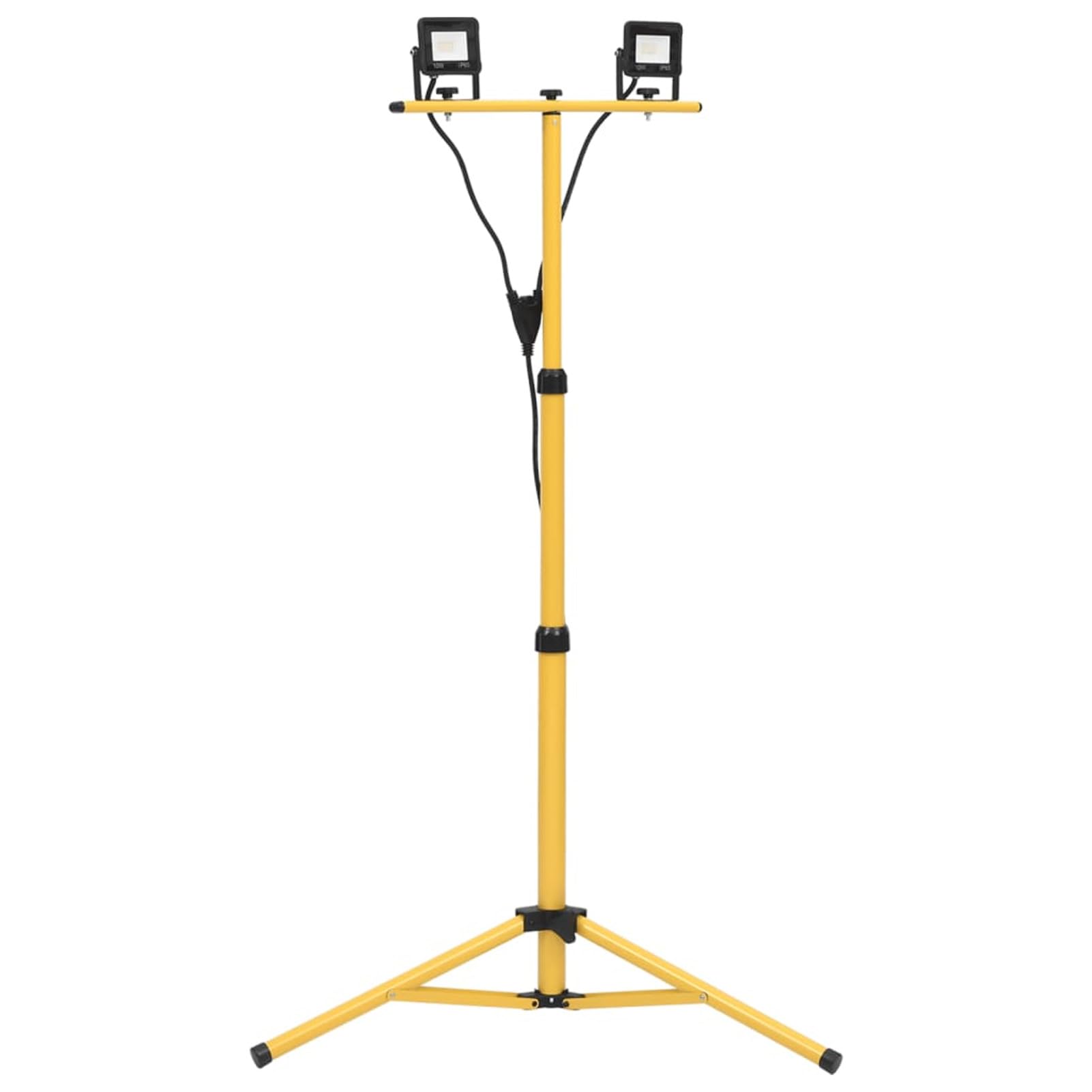 ZEYUAN Foco LED con trípode 2x10 W, Foco LED Exterior, Foco LED Enchufe, Foco Exterior Jardin, Focos Jardín, Blanco frío