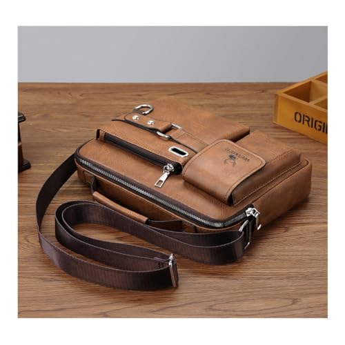 Leather Messenger for Men Shoulder Crossbody with Adjustable Straps for Work Business4