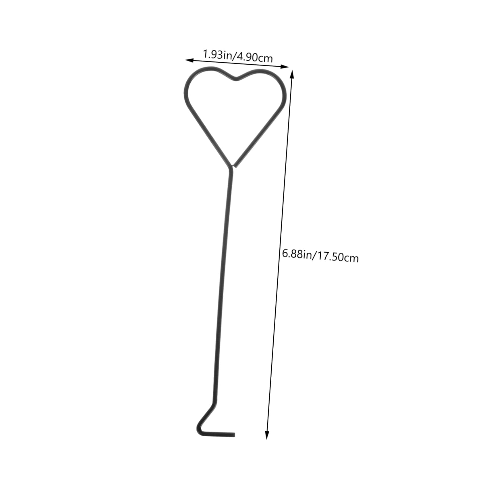 BESPORTBLE 4pcs Iron Heart Design Wick Dippers Candle Wick Hooks Extra Long Handle for Thin Candles