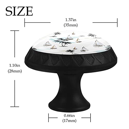 Boutons de tiroir en noix de coco 35 mm lot de 12 poignées pour commode