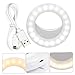 NUOBESTY Portable Led Selfie Light for Phone Camera Ring Light for Makeup Round Design for Laptop and Tablet