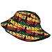 WAVMKSL Jamaican Flag Rasta Reggae Judah Lion Bucket Hat for Men Women Foldable Fisherman Cap Fashion Fishing Hats
