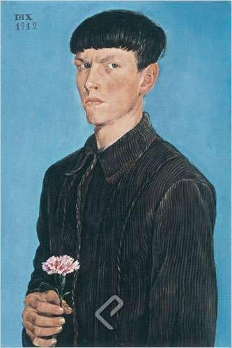 Amazon Com Self Portrait By Wilhelm Heinrich Otto Dix Arte Impresion Poster O Lona Home Kitchen