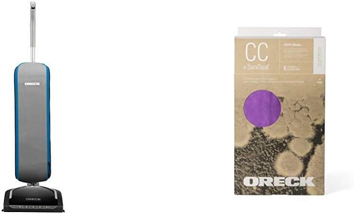 HEPA Swivel Upright Bagged Vacuum Cleaner for Pets and Home, 35 ft. Power Cord, UK30305PC, Blue Type CC HEPA Upright Vacuum Cleaner Bag, AK1CC6H, 6-Pack, 6 Pack, Purple, 6 Count