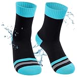 BBXWANG Unisex Waterproof Socks, Breathable Mid Calf Waterproof Running Socks, Stretchy Mens Socks for Hiking, Cycling