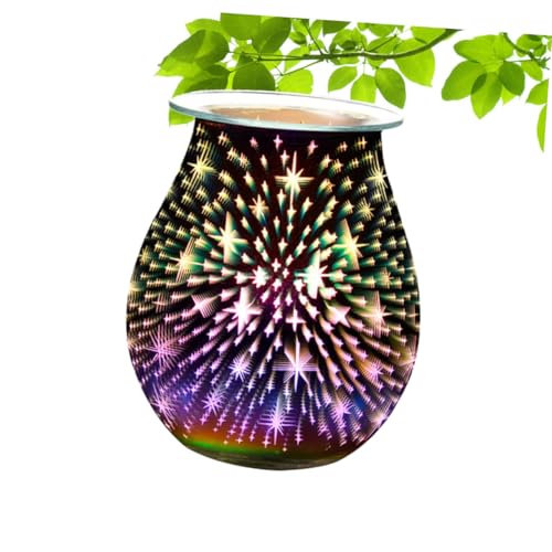 Lampe Parfumée Verre Électrique et Diffuseur Automatique pour Maison
