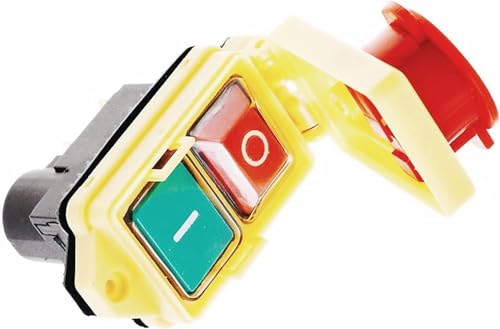 Switch 250V 16A IP54 Start Stop Switch no Voltage Release with Emergency Stop Waterproof Button Machine electromagnetic Switch