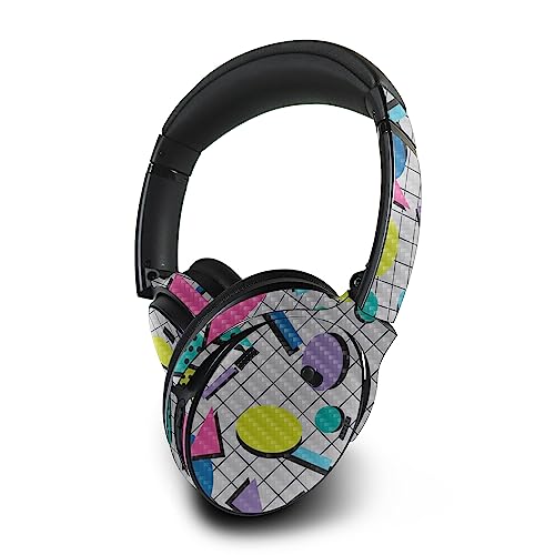 Image of MightySkins Carbon Fiber Skin Compatible with Bose QuietComfort 45 Headphones Awesome 80s | Protective, Durable Textured Carbon Fiber Finish | Easy to Apply | Made in The USA