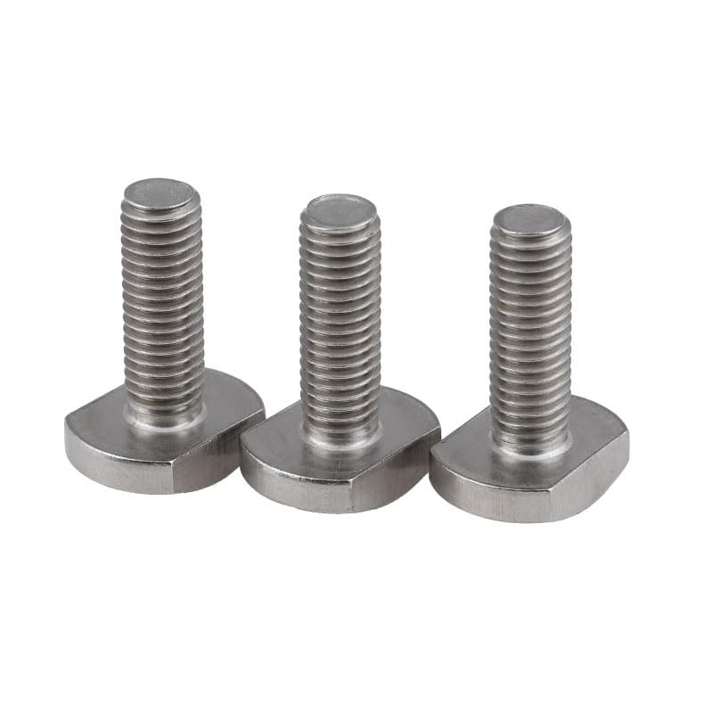 Generic 2PCS T-Bolt 304 Stainless Steel T Bolts T-Slot T Head Bolt Hammer Clamp Screw A2-70 M6 6MM X 40MM A2 GB37 1.25MM Pitch *AT908X2 - (Thread Diameter: M6, Length: 40mm)