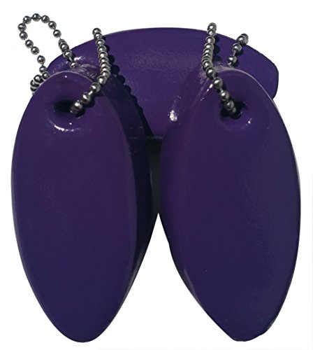 Jquad 3 Pack Purple Floating Keychain Key Floats Vinyl Covered Foam -Made In The Usa- (Purple) #TOP1