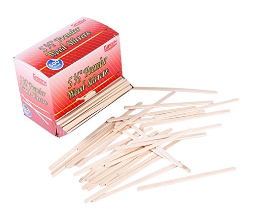 Gmark Disposable Wooden Stirrer, Wood Coffee Stir Sticks 5.5 Inch For Tea Beverage, Corn Dog Stick Craft Stick, 500 Pcs/Box Gm1010 (500) #TOP1