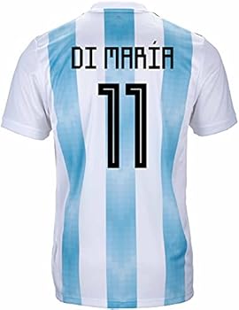 DI Maria #11 Argentina Home Men's Soccer Jersey- 2018 World Cup
