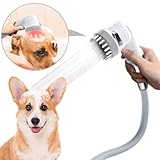 Dog Shower Attachment, Pet Shower Set with 9.84ft Hose, 3-mode Handheld Dog Shower Head, Pet Shower Attachment, No Drill Hook, Pet Bathing Tool