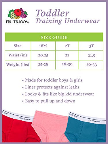 Fruit Of The Loom Unisex Baby Potty Training (6 Pack) Underwear, Girls Brief - Assorted Color, 2T Us #TOP1