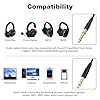 Zosvoses Cloud Alpha Cable with Mute & Volume Controls Compatible with Hyperx Cloud Alpha, Cloud Flight, Cloud Mix Gaming Headset, for Logitech G933 G633 G935 G635 Headset, 6.6ft