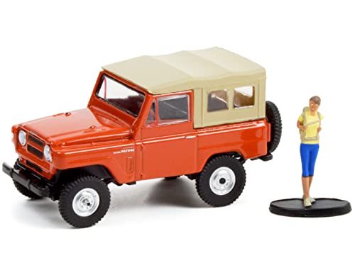 Modelo 1975 Patrol Naranja con Figura Backpacker 1:64 miniatura 2