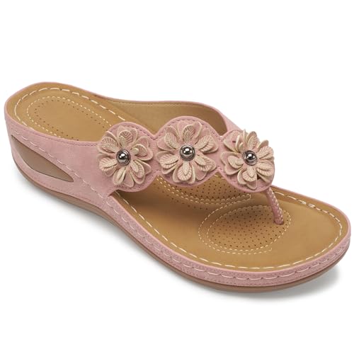 Image of FUDYNMALC Sandals for Women Wedge Shoes: Summer All-Day Comfort Walking Platform Flip Flops 2026 for Casual Dressy