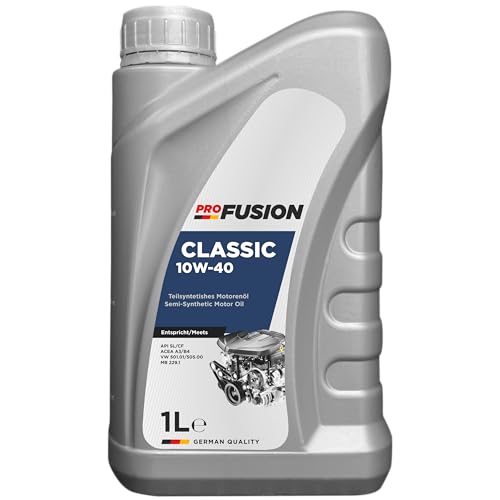 ProFusion 10W-40 1L – Aceite de Motor Semisintético Gasolina y Diésel – Protección Duradera y Limpieza Eficiente – API SL/CF, ACEA A3/B4