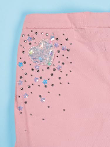 Image of KiddoPanti Girls Denim Over Lap Shorts