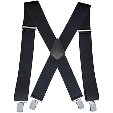 goldmiky Hosenträger für Herren Breit 5 cm, Hosenträger Elastisch und verstellbar, für Männer bis 1,96 m Körpergröße Cover