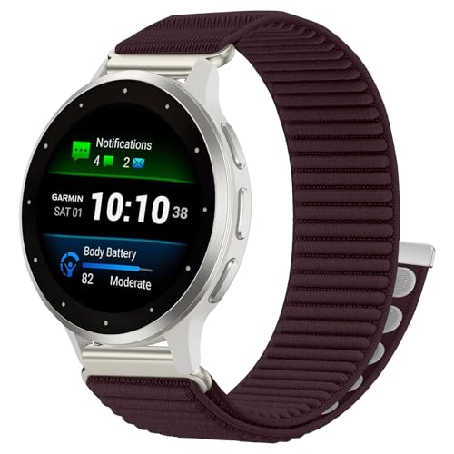 �t�b�N���[�v 20mm �r���v�o���h Garmin Vivoactive 6/Vivoactive 5/3/3 �~���[�W�b�N�E�H�b�`�o���h �\�t�g�i�C���� �ʋC�� �X�|�[�c�X�}�[�g�E�H�b�`�o���h Garmin Venu Sq 2/Forerunner 55