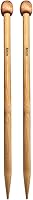 Vista 1 de Weabetfu Agujas de tejer de bambú rectas de punta única de 10 pulgadas para tejer hecho a mano DIY, tamaño US 6 (4mm)