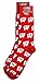 NCAA Wisconsin Badgers Dress Socks, Red/White