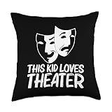Cool Theater For Kids Boys Drama Actor Comedy Tragedy Masks Throw Pillow