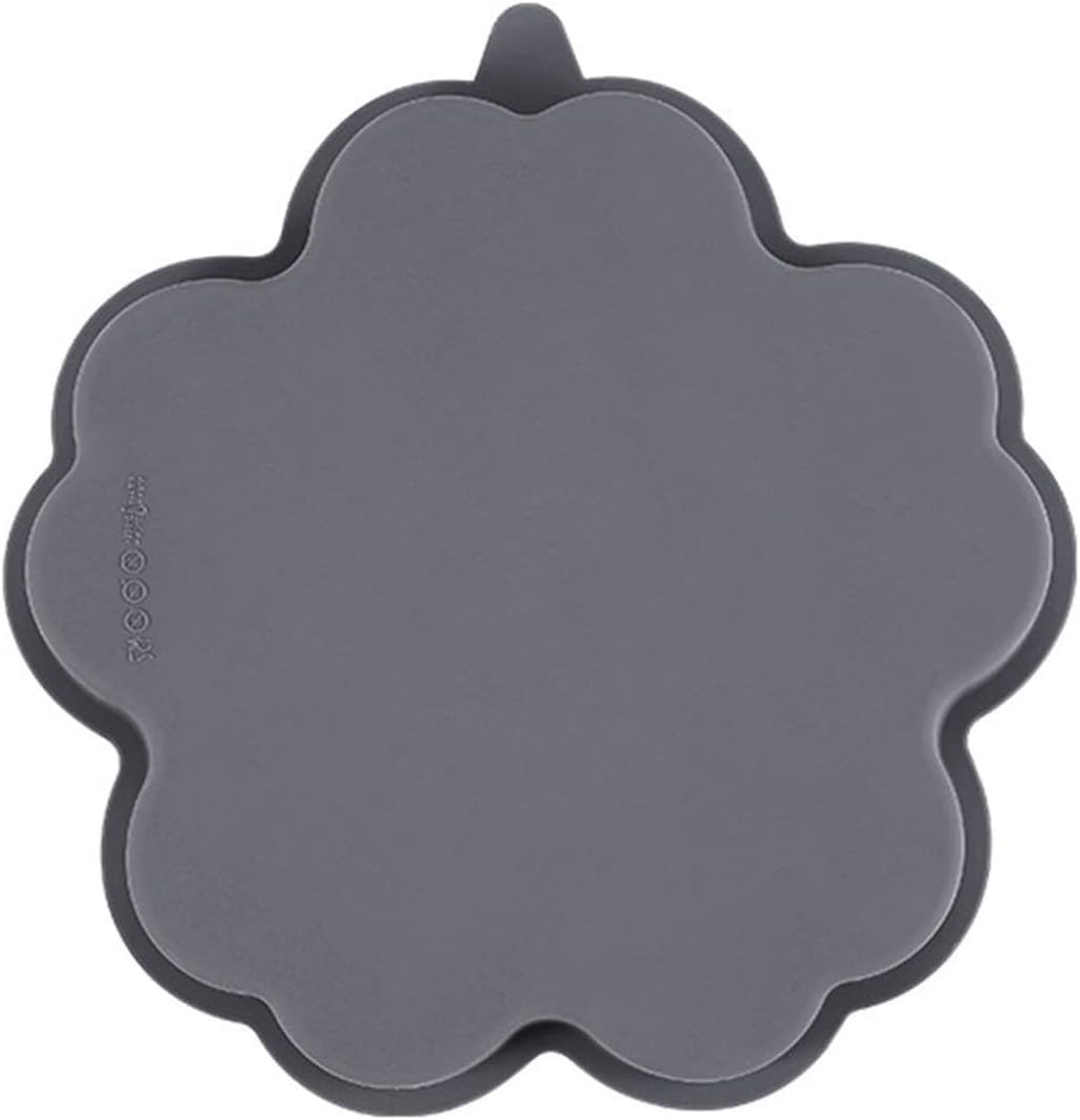5 Cavities Silicone Hamburger Bun Mold Loaf Pan Baking Pan Non-stick Easy to Release Household Silicone Baking Tools