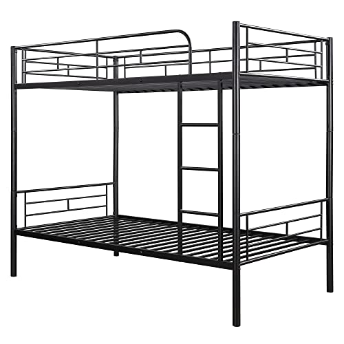 Bunk Bed,Twin Over Twin Metal Bunk Bed,Metal Bunk Bed Twin With Ladder And Safety Rail,Space-Saving, Noise Free, No Box Spring Needed #TOP5