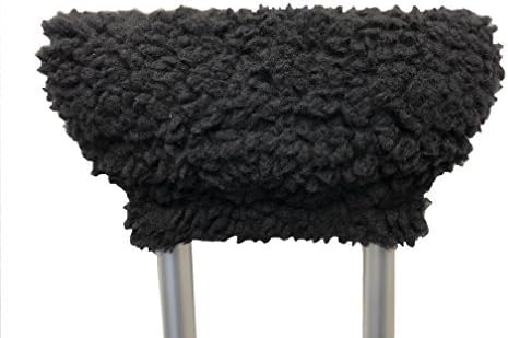 Allman Premium Black Fleece Crutch Arm Cushion (Pair)