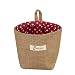 Produktbild Jingyuu Blumentopf, Blumenvase, Organizer, Stoff, zur Wandbefestigung, für Balkon Garten, 1 Stück 14 * 12.5CM Rouge-2